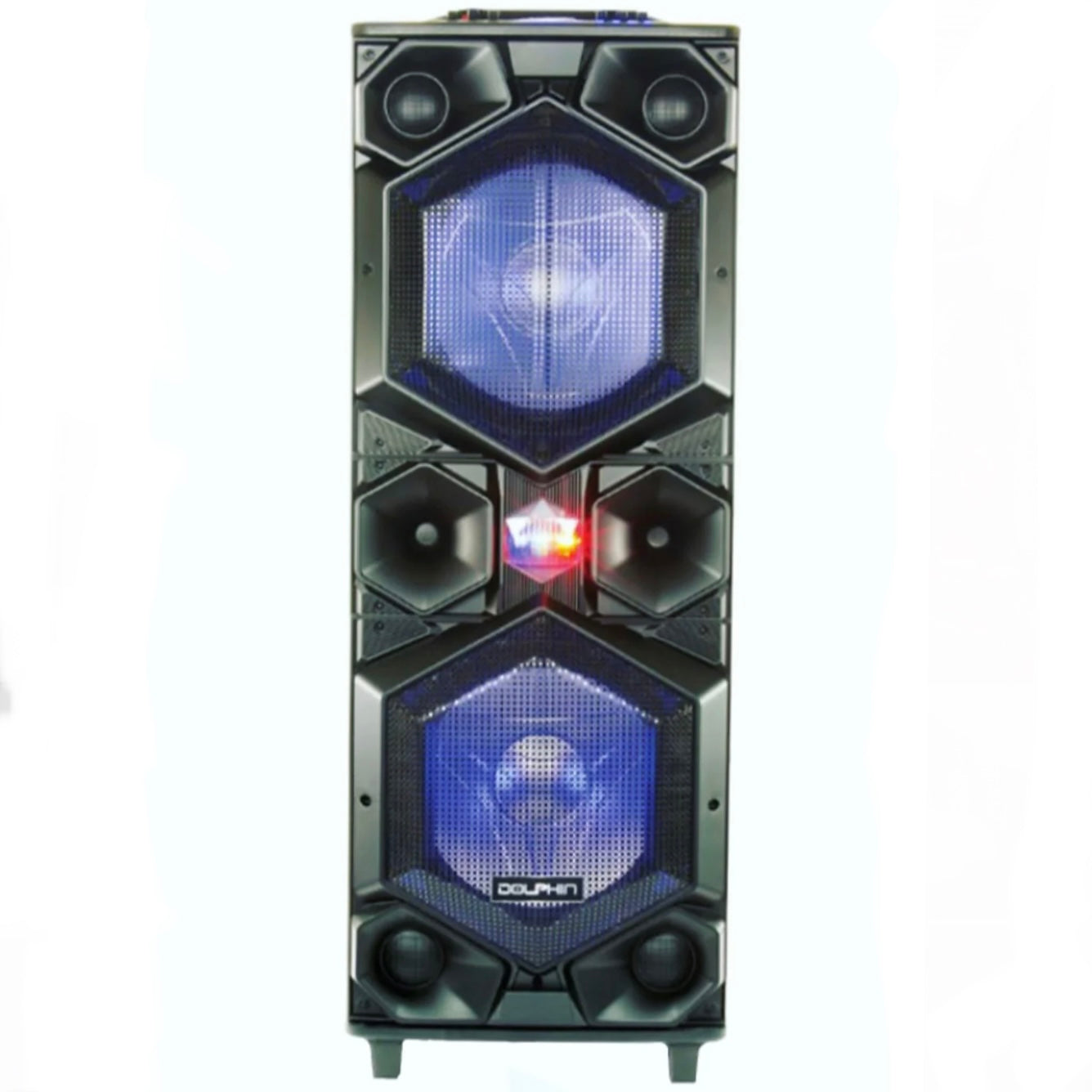 Dolphin Party Speaker Dual Station 2X15” 7000W Watts SP-155BT