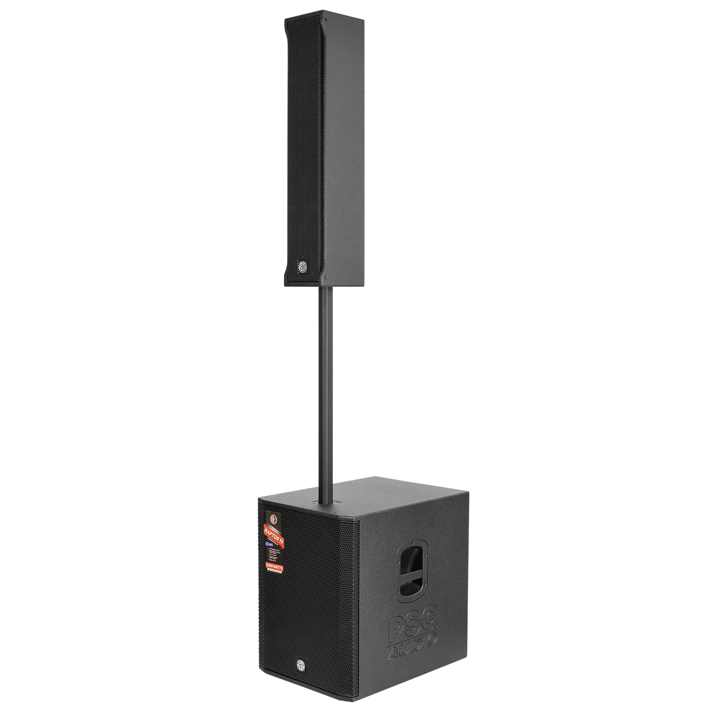 PSG Audio 15" Powered Column System 1000 Watts RMS and Bluetooth RAPTOR-15