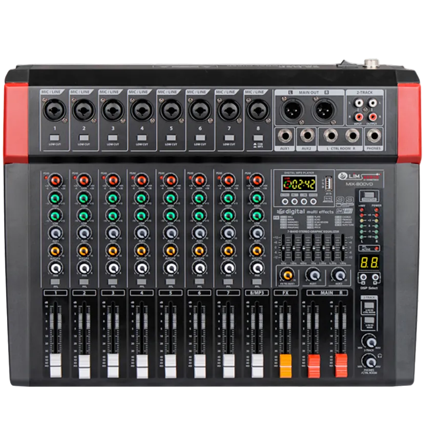 Soundtrack 8 Ch Powered Mixing Console MIX-800VD