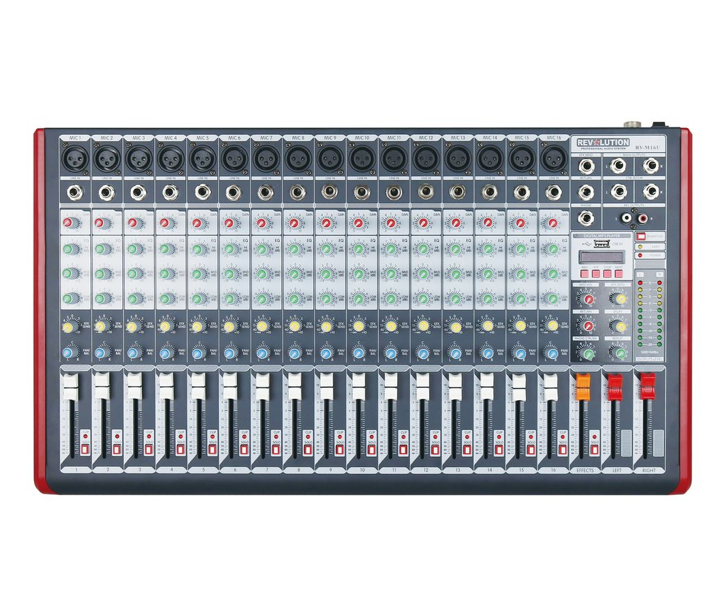 Revolution Professional Audio 16-Channel Mixer RV-M16U