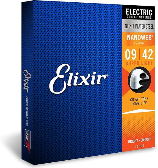 Elixir Nickel Plated Steel With Nanoweb Coating 09-42