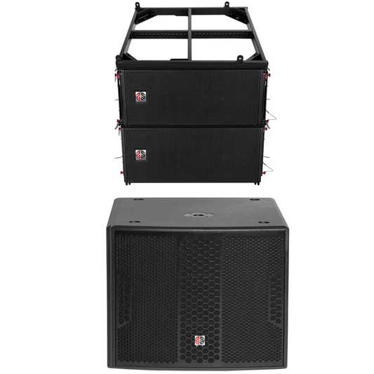 PSG Audio Professional Powered Line Array System with 18” Subwoofer APEX-18