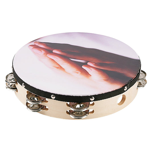 Studio Z 10" Double Wood Tambourine ATM-HND10