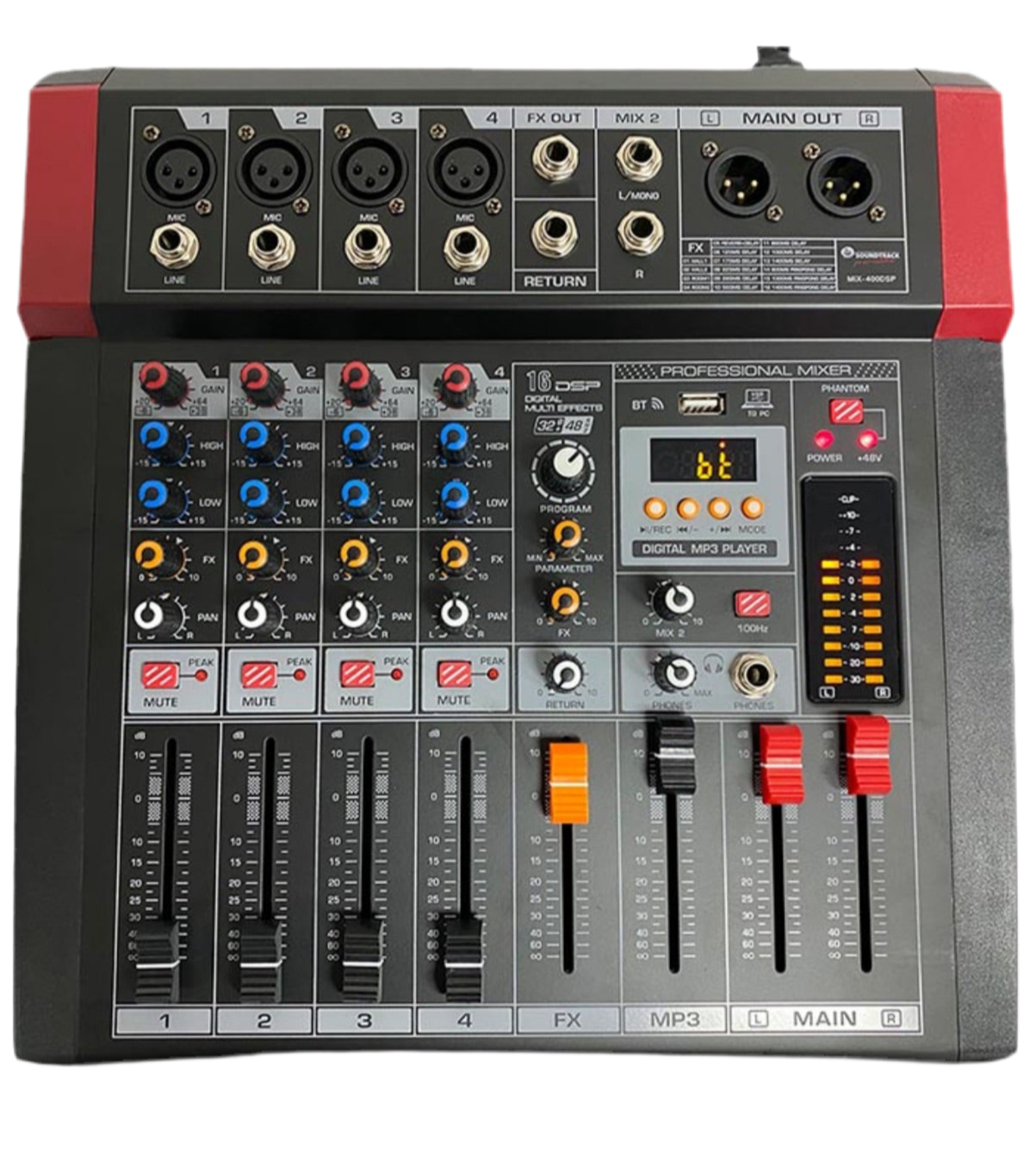 Soundtrack 4 Ch Powered Mixing Console MIX-400DSP