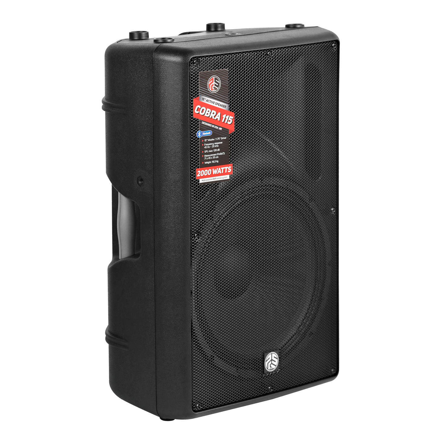 PSG Audio 15" Powered Speaker 2000 Watts with Bluetooth COBRA 115