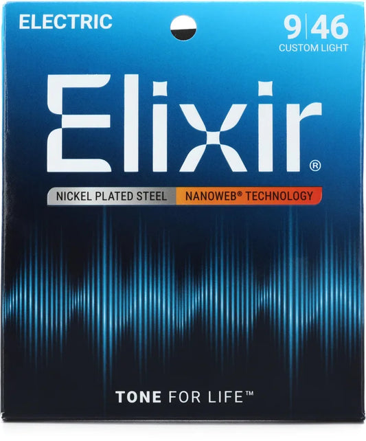 Elixir Nickel Plated Steel With Nanoweb Coating 9|46 12027