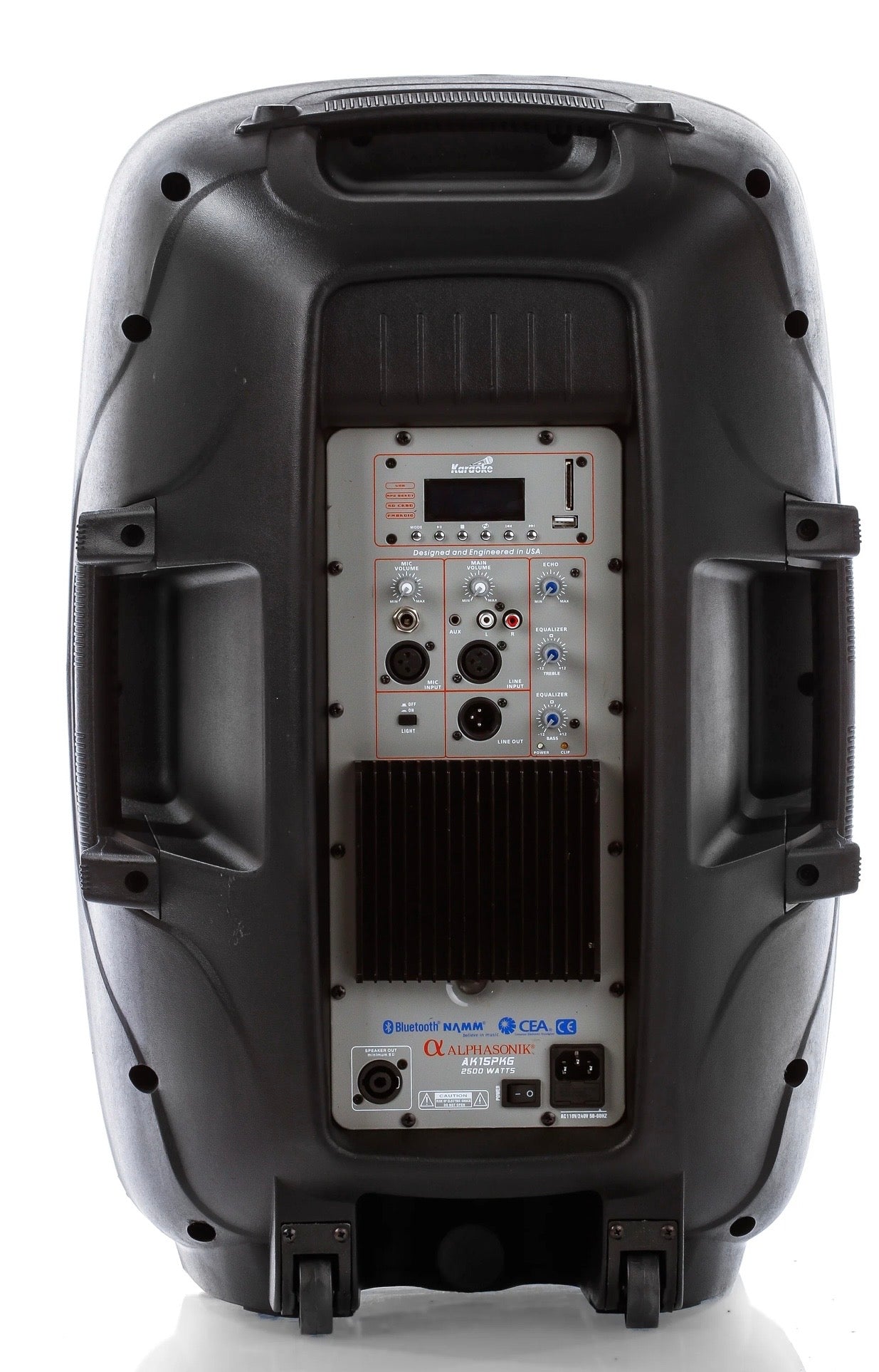 Alphasonik Combo Dual 15” Bluetooth with Mic & Stand – Party & Karaoke System