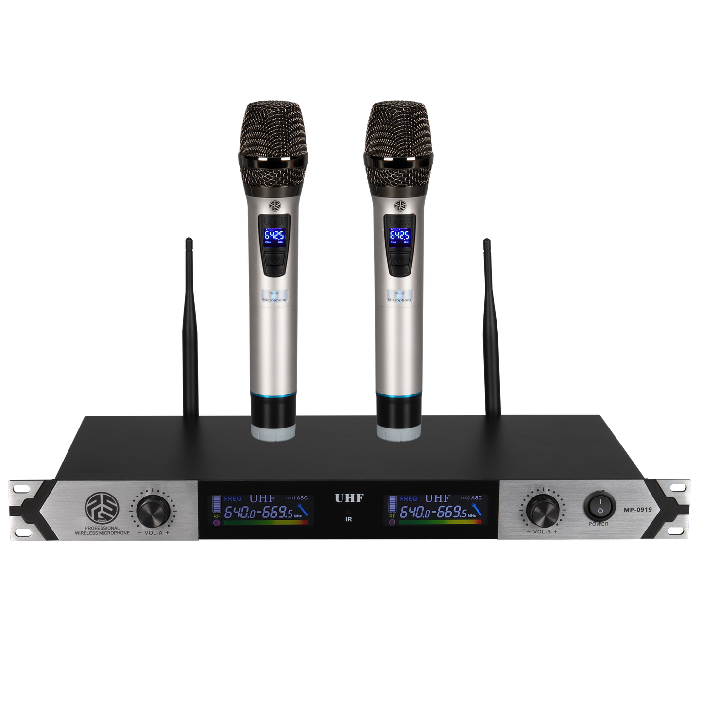 PSG Audio UHF Wireless Microphones Multi-Frequency MP-0919