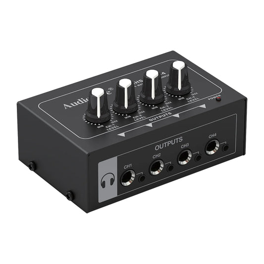 Audiopipe 4-Channel Headphone
Splitter/Amplifier AHS-3514-4