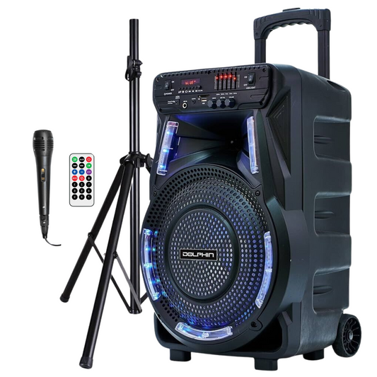 Dolphin 15" Rechargeable Speaker 2700W Watts SP-17RBT