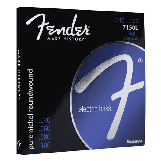 Fender 7150L Pure Nickel Roundwound Bass Guitar 4 Strings, 40-100