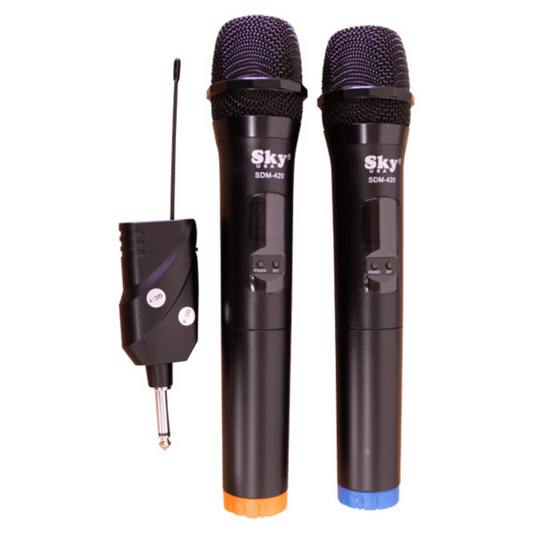 Sky Dual Wireless Microphone UHF SDM420