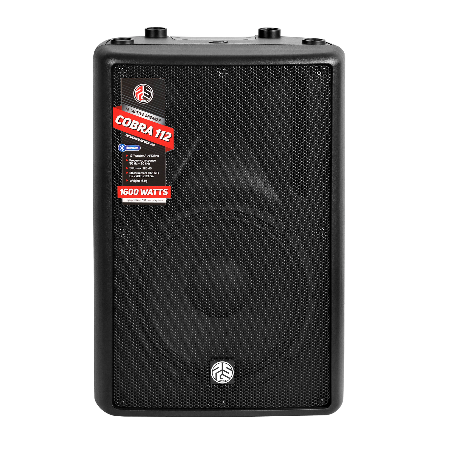PSG Audio 12" Powered Speaker 1600 Watts with Bluetooth COBRA 112