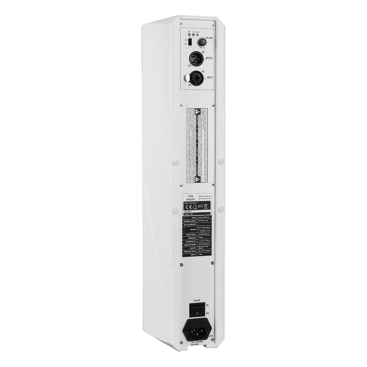 PSG Audio Eagle 206 Active Sound Column Speaker 403A-W