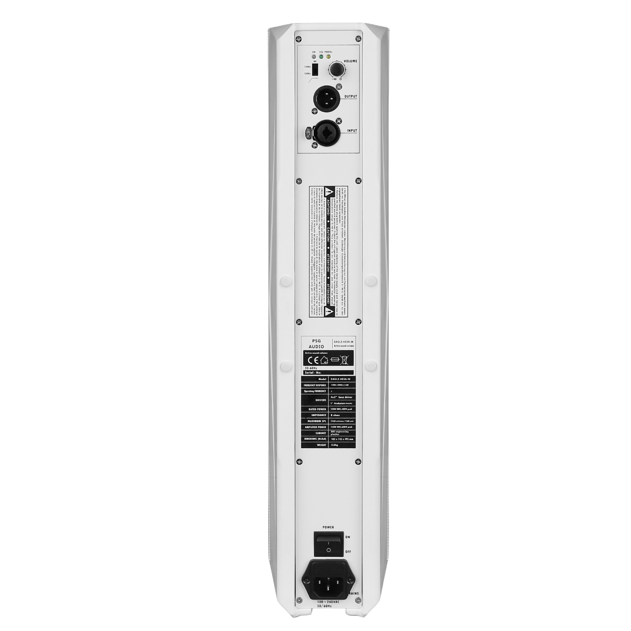 PSG Audio Eagle 206 Active Sound Column Speaker 403A-W