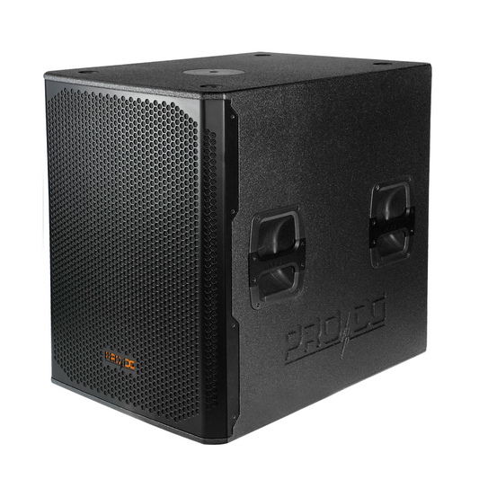 PRO DG Systems Powered 18" 1600W RMS, 138 dB, Plywood Subwoofer AVIATOR S118A