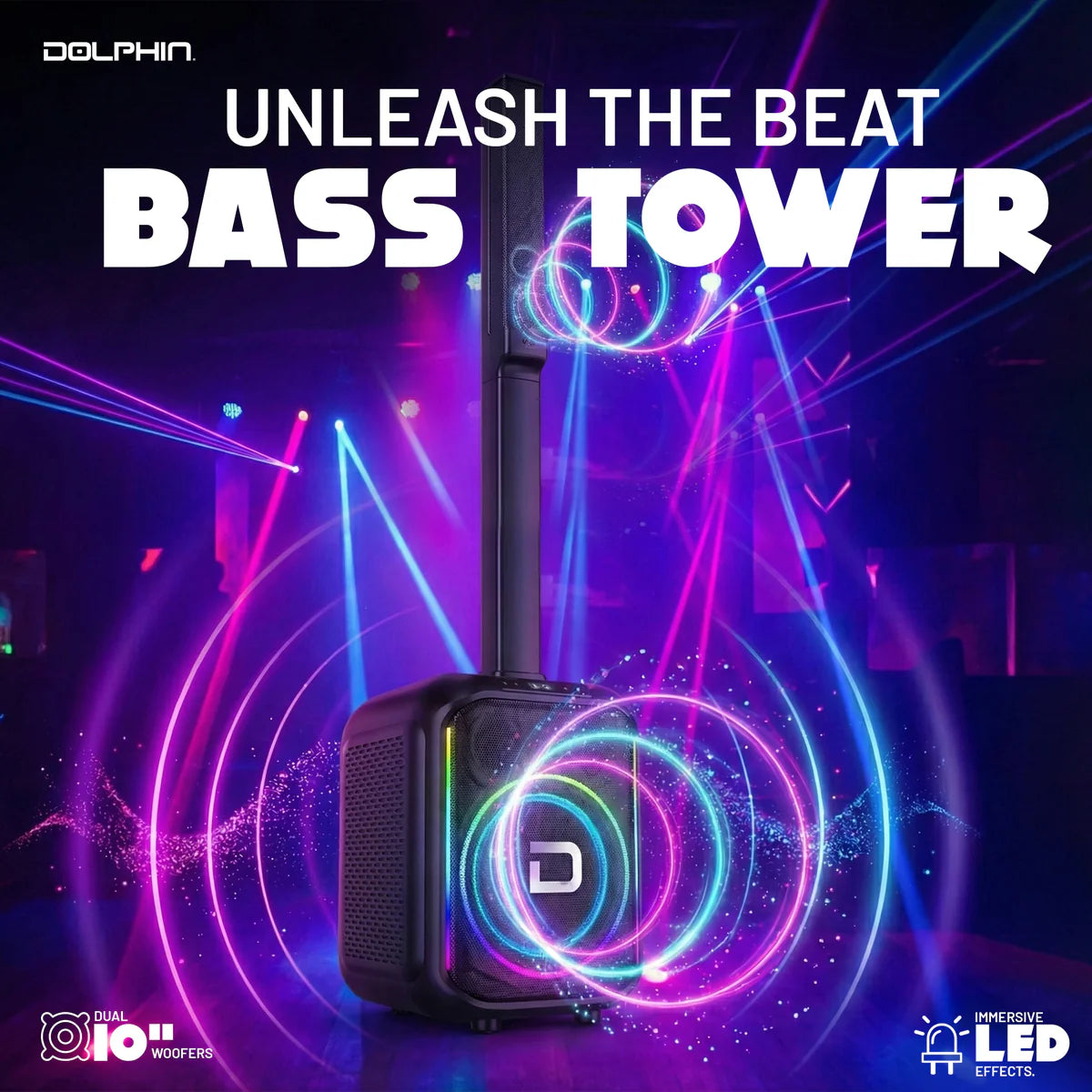 Dolphin Active Line Array Bass tower SPA-10R