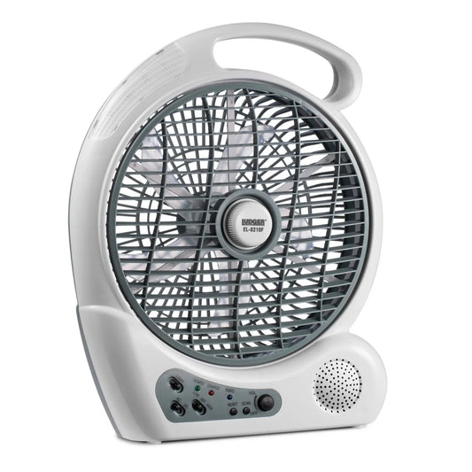 Ludger Rechargeable Fan 10” with Emergency Light EL-8210F