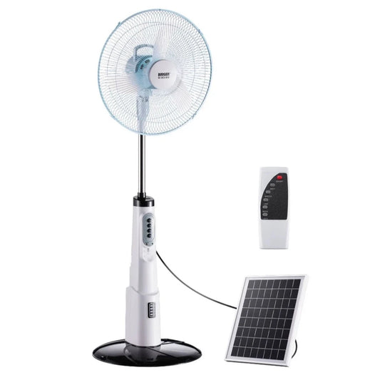 Ludger Rechargeable Fan 16” with Emergency Light and Solar Panel EL-1612-SPSF