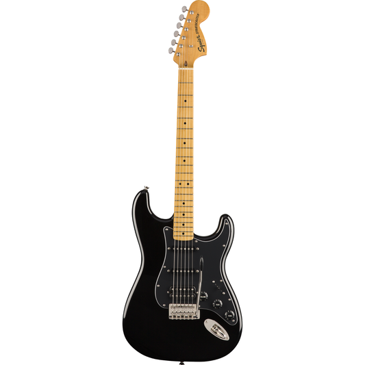Squier Classic Vibe '70s Stratocaster HSS - Black with Maple Fingerboard | Raquel Certified