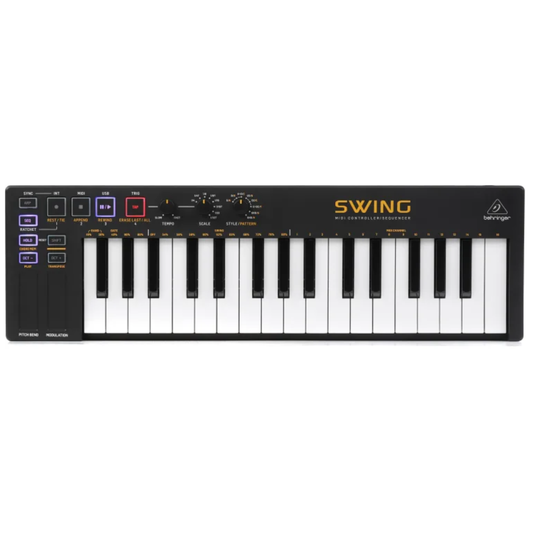 Behringer 32 Key USB MIDI Controller Keyboard with 64-Step Polyphonic Sequencing, Chord and Arpeggiator Modes