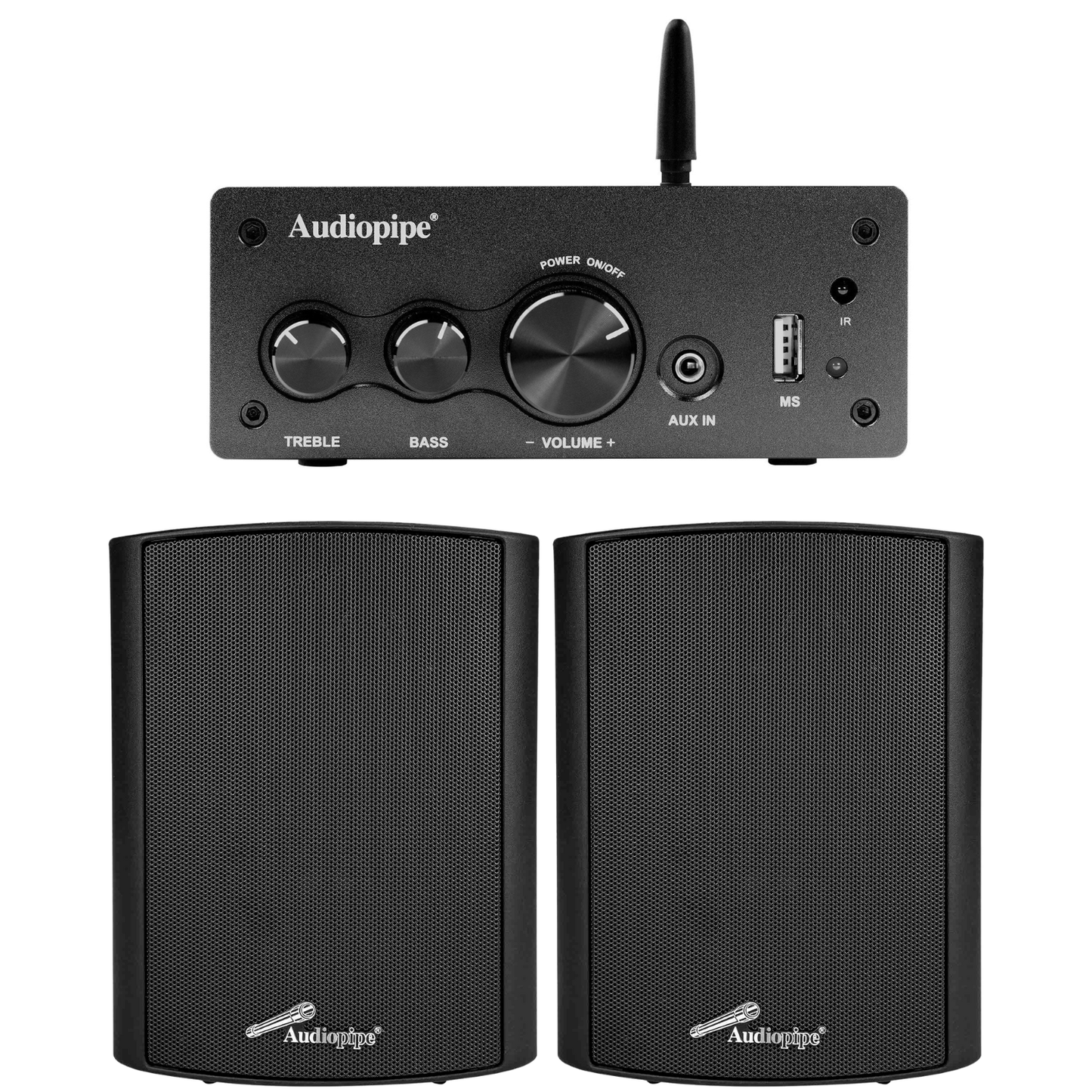 Combo Audiopipie Amplifier and Spakers 4"