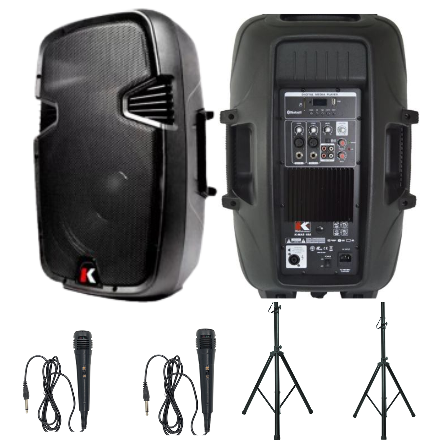 Kohlt Combo 2x15" Stand and Microphones KMAS-X-2-COMBO
