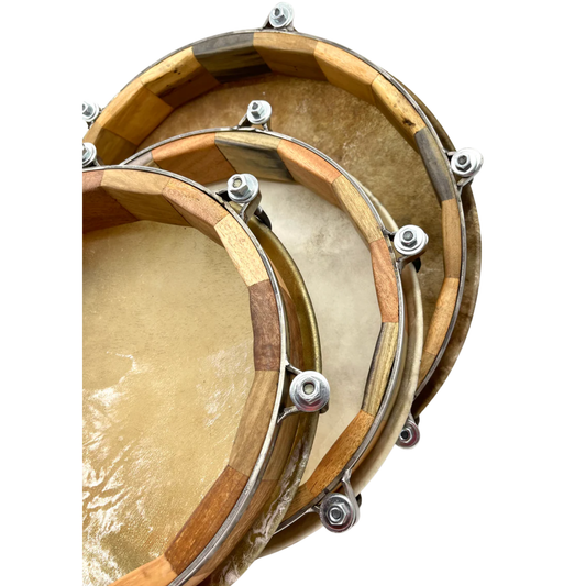 Professional Pandero Set – Handcrafted by Panderos PR × Raquel Music Store Special Order