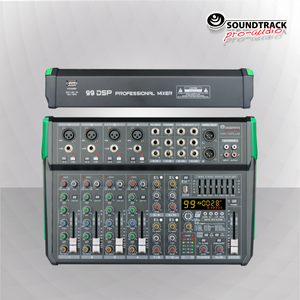 Soundtrack 12Ch Mixing Console MIX-12-PLUS-H4