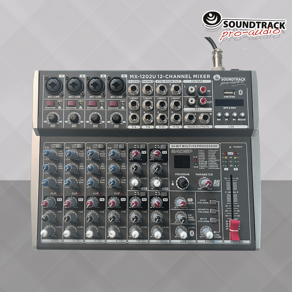 Soundtrack 12Ch Mixing Console MX-1202U