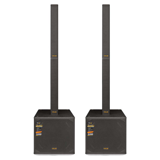 Pro DG Dual 18" Powered Column System 4800 Watts and Bluetooth IRIS II