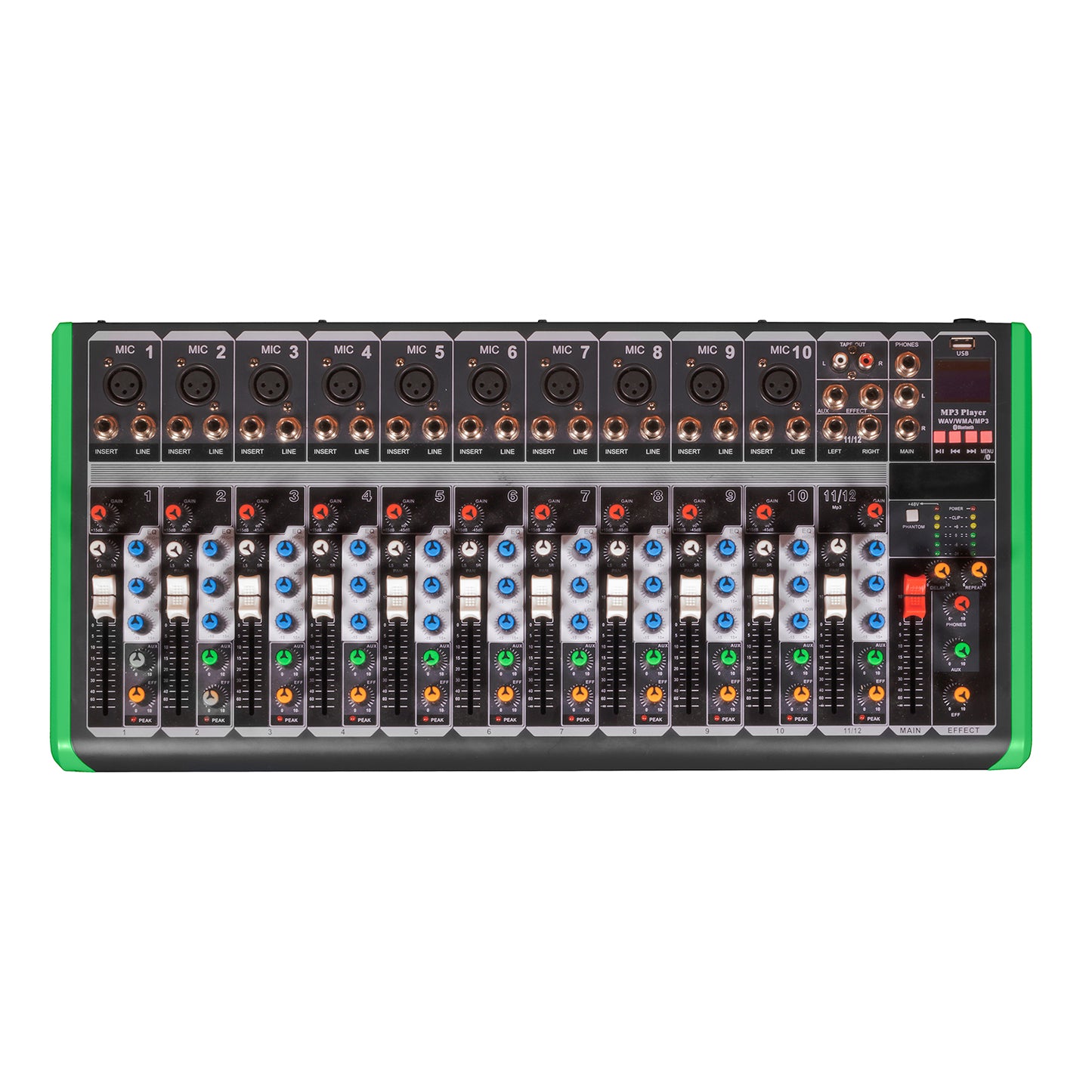 Pro Bass 12 CH Mixing Console PM-1624BT