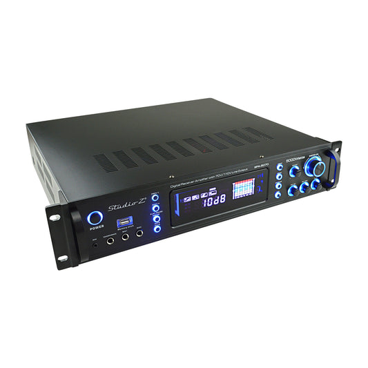 Studio Z Digital Receiver P.A. Amplifier with 70V/110V Line Output SPA-5070