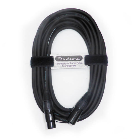Studio Z XLR to XLR Microphone Cable 25 Ft ZMC-24XMXF-25BP
