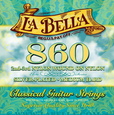 La Bella 860 Nylon Medium Hard Tension Classical Guitar Strings