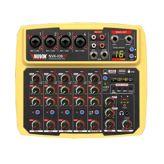 Novik Neo USB+BT 6CH Compact Mixer NVK-i06BT
