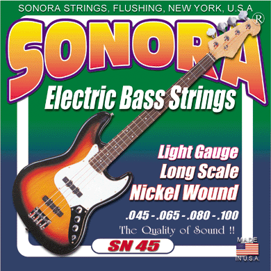 Sonora Electric Bass Strings Set 4 SN45 45/100