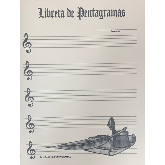 RMW Manuscript Paper - Libreta de Pentagramas