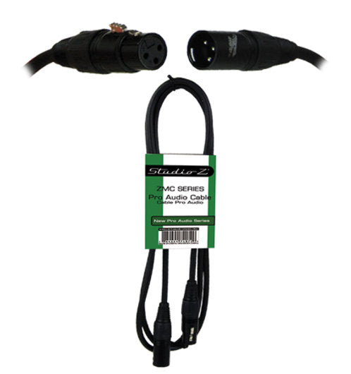 Studio Z XLR to XLR Microphone Cable 6FT  ZMC-24XMXF-6BP