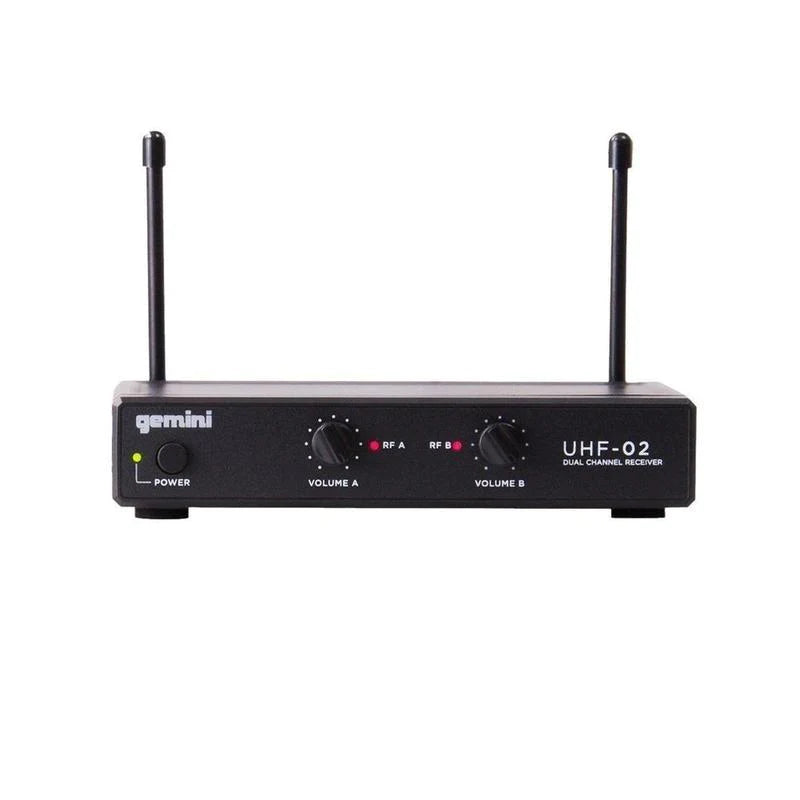 Gemini Dual Handheld Wireless Microphone UHF-02M