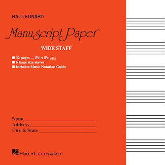 Hal Leonard Manuscript Paper - Libreta de Pentagramas