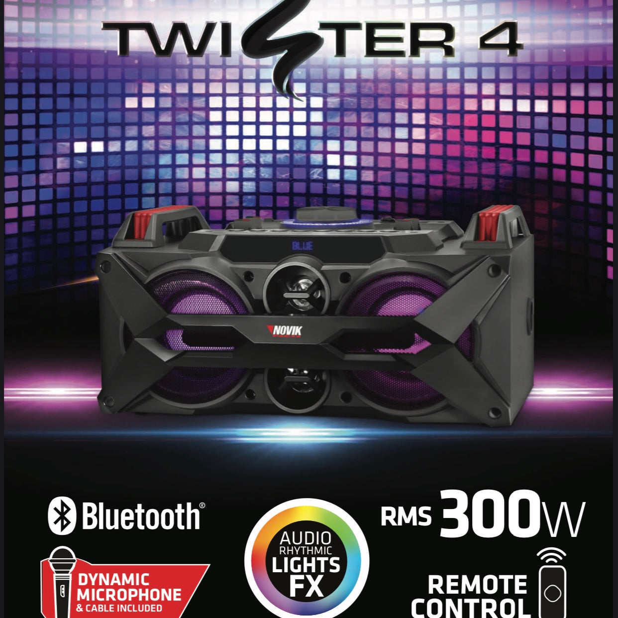 Novik Neo Twister 4 Party Audio System 4400 Watts