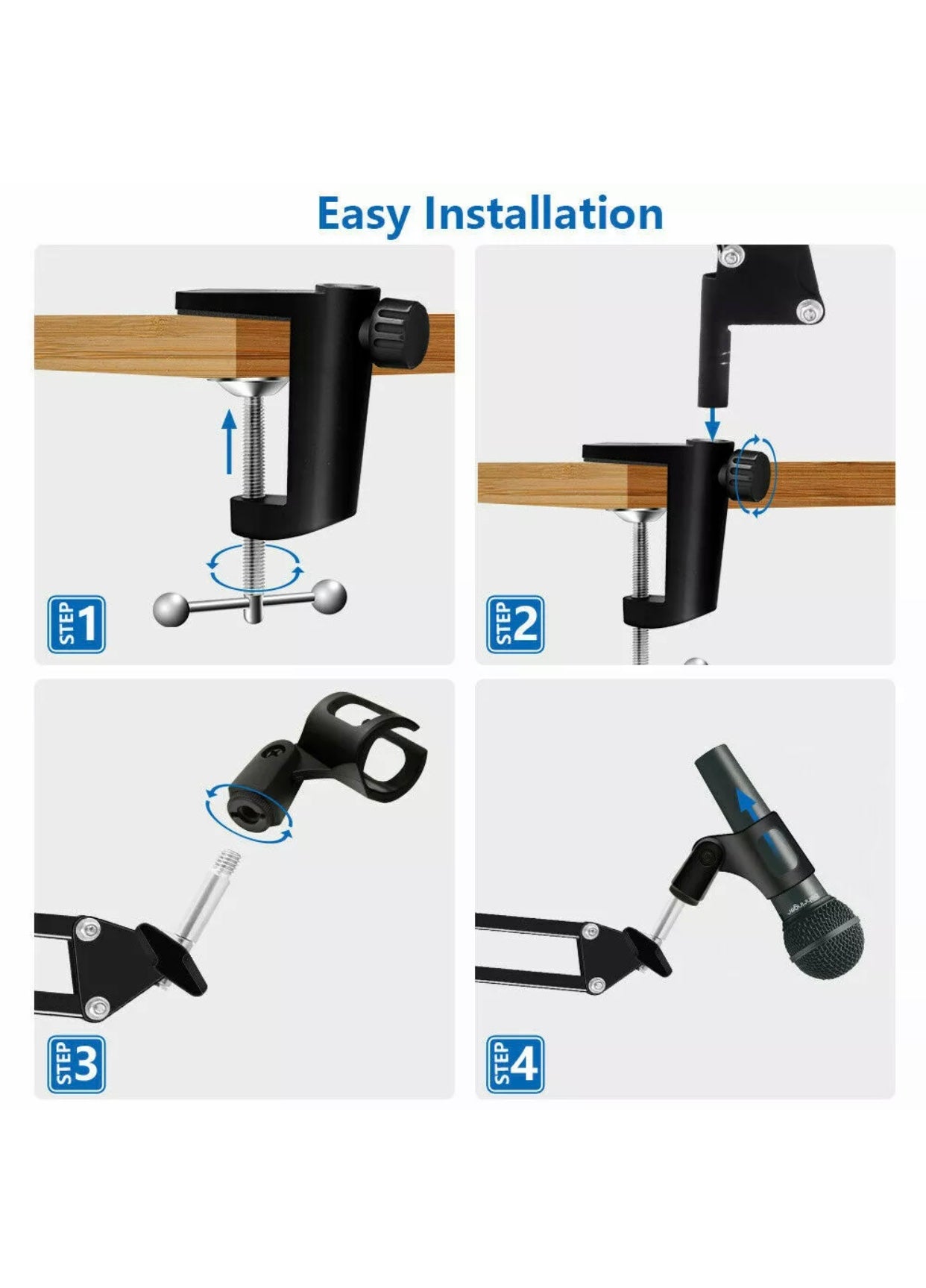 Adjustable Microphone Stand Suspension Boom