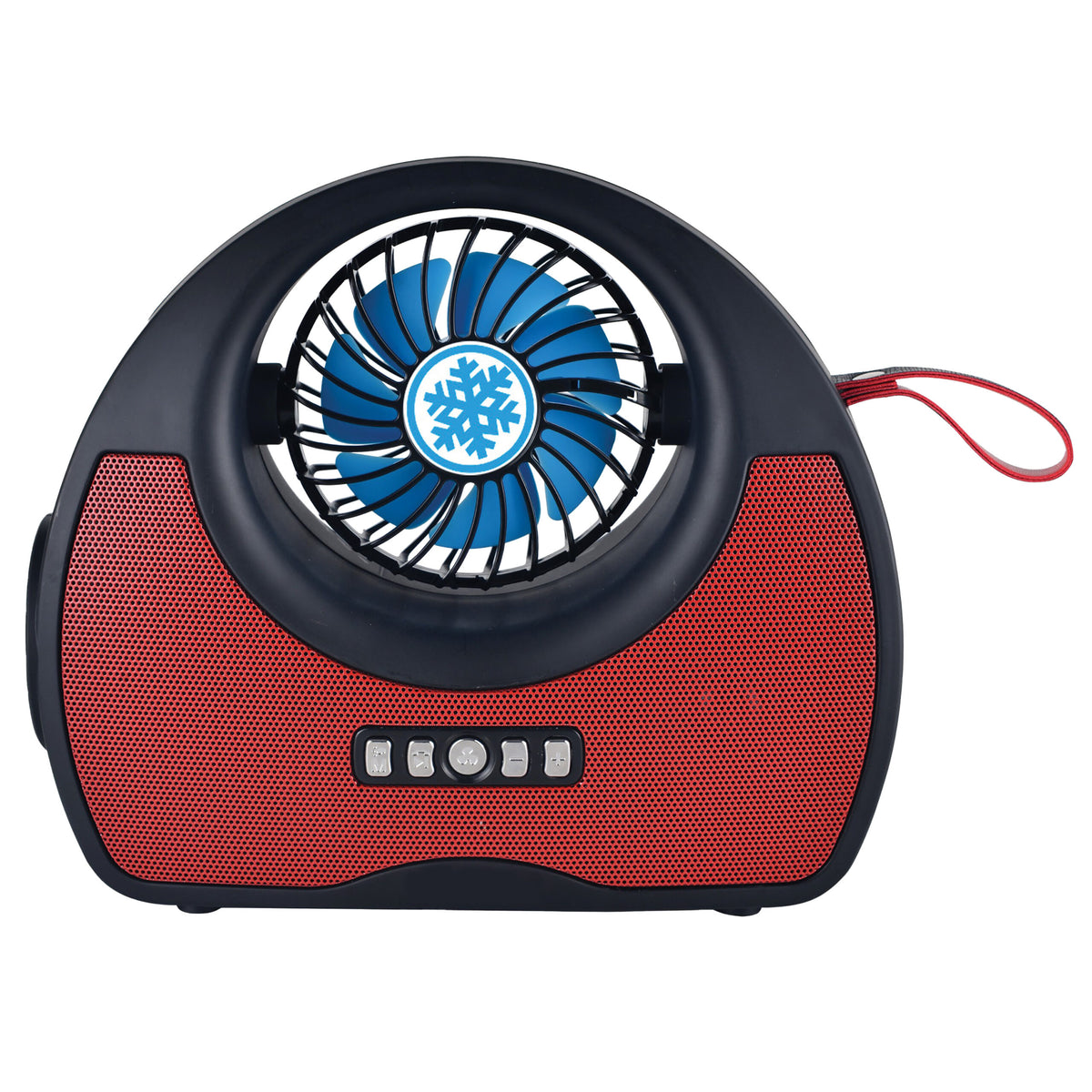 QFX Solar Panel Cooling Fan, Bluetooth, Radio, Flashlight R-40