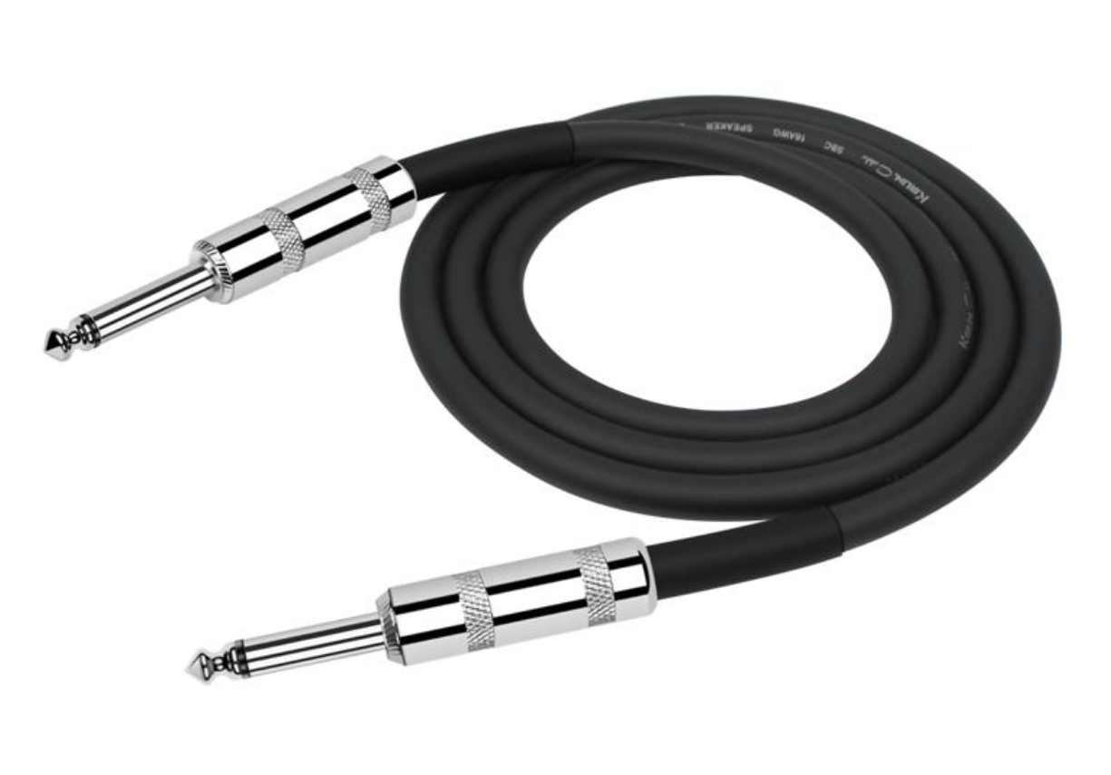 Kirlin Speaker Cable 25FT 1/4 a 1/4 SBCV-166 FT/BK 16AWG 25’