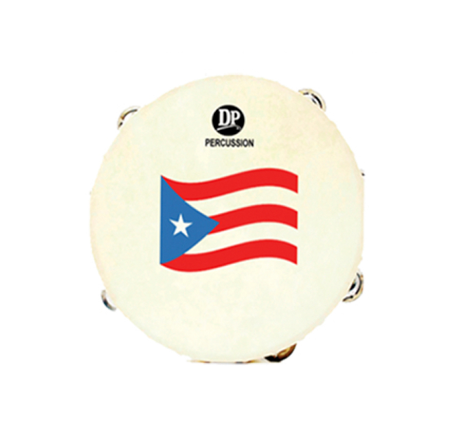 Dp 10" Double Wood Tambourine - Pr Flag DP-PP10DF