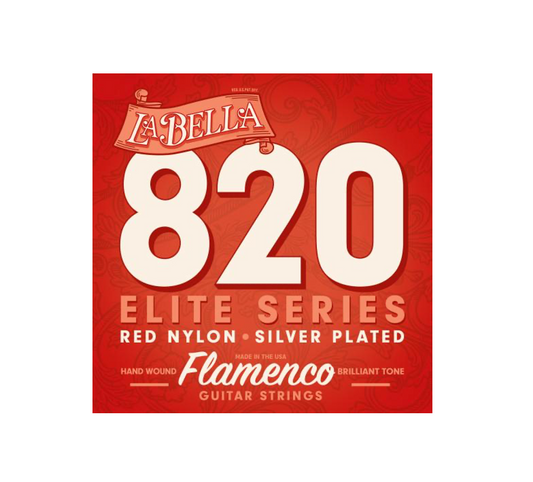 La Bella 820 Elite Serie Red Nylon Flamenco Guitar Strings