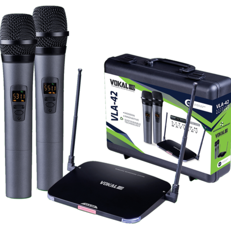 Vokal UHF Wireless Microphone Rechargeable VLA-42
