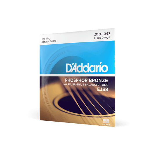 D'Addario Ej38 10-47  Regular Light 12-Strings-Set