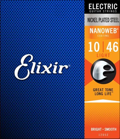 Elixir Nickel Plated Steel With Nanoweb Coating 10-46 12052